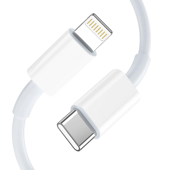Tech-Protect 20W Vægoplader m. 1 x Lightning Kabel - Hvid