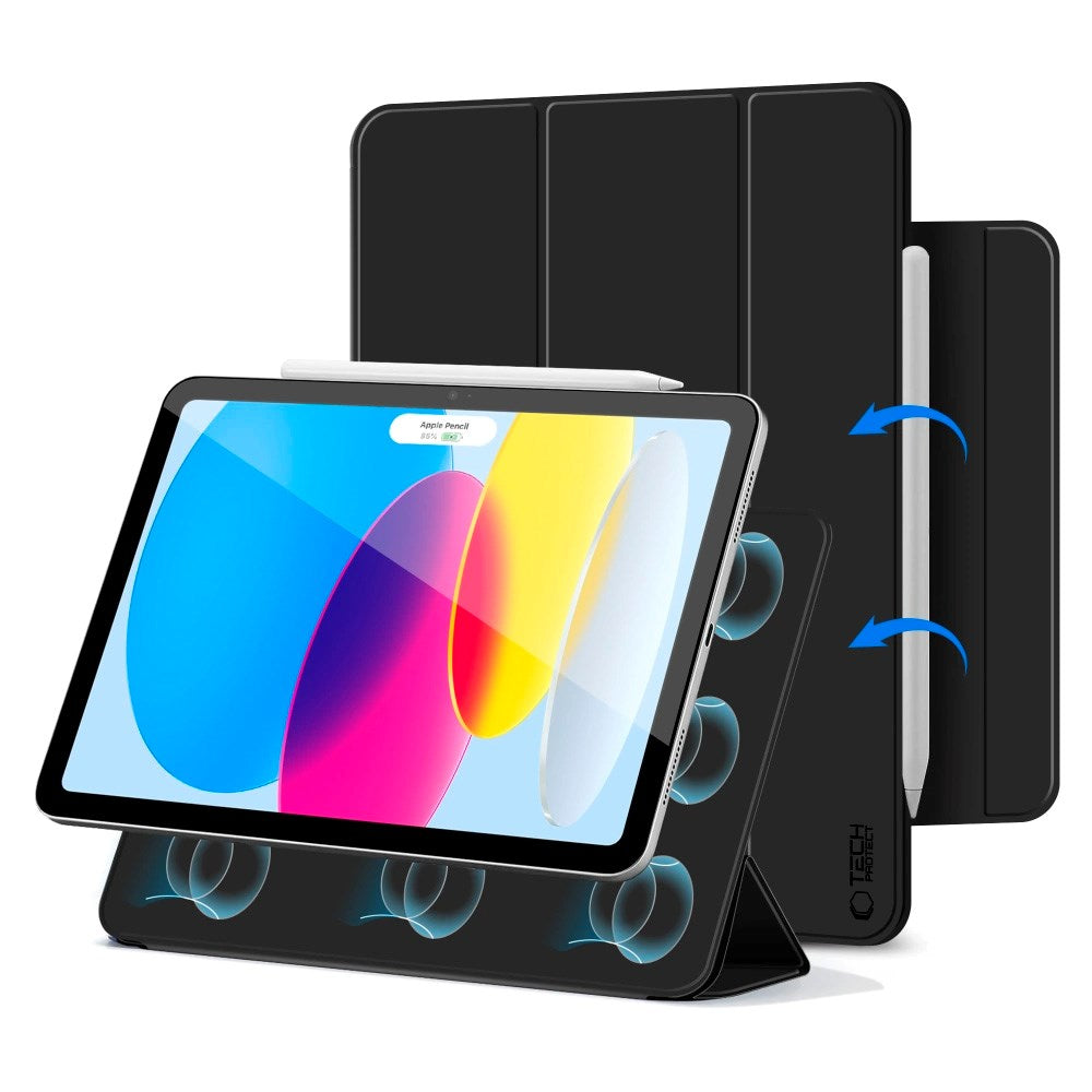 iPad 11" (2025) / 10.9" (2024 / 2022) Tech-Protect SmartCase Magnetisk Flip Cover - Sort
