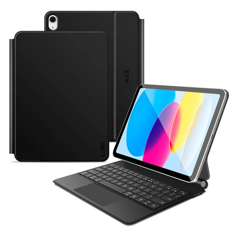 iPad 11" (2025) / 10.9" (2024/2022) Tech-Protect Cover m. Engelsk Tastatur - Sort