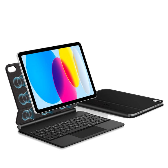 iPad 11" (2025) / 10.9" (2024/2022) Tech-Protect Cover m. Engelsk Tastatur - Sort