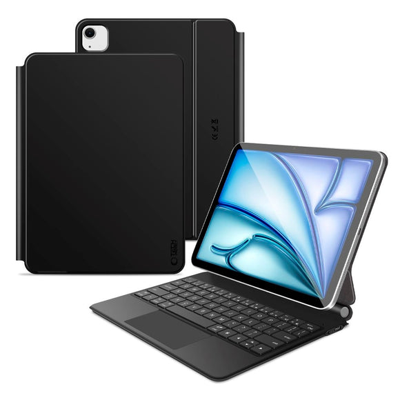 iPad Air 11" (2026 / 2025 / 2024) / Air (2022 / 2020) Tech-Protect Cover m. Engelsk Tastatur - Sort - (DEMO)
