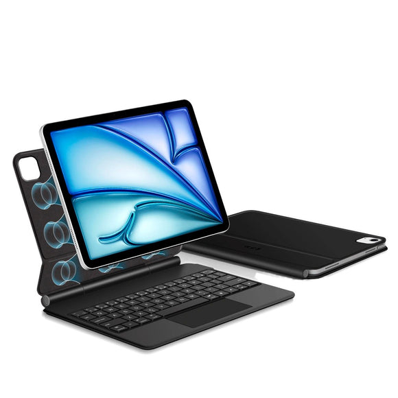 iPad Air 11" (2026 / 2025 / 2024) / Air (2022 / 2020) Tech-Protect Cover m. Engelsk Tastatur - Sort - (DEMO)