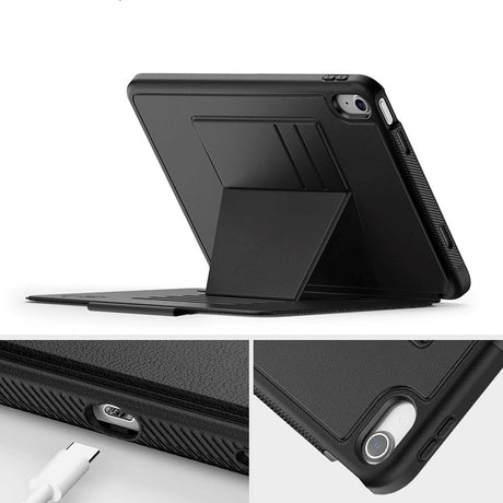 iPad 11" (2025) / iPad 10.9" (2024 / 2022) Tech-Protect Flip Cover m. Kortholder & Pencil Holder - Sort