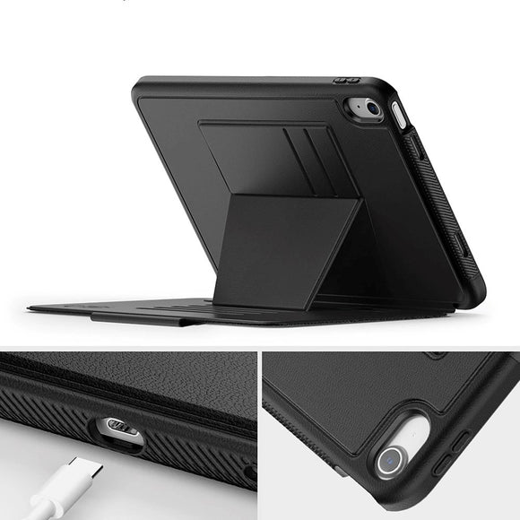 iPad 11" (2025) / iPad 10.9" (2024 / 2022) Tech-Protect Flip Cover m. Kortholder & Pencil Holder - Sort