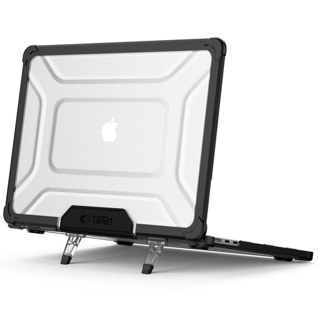 MacBook Air 13" M5/M4/M3/M2 (2026-2022) Tech-Protect SmartShell Pro Cover - Sort / Gennemsigtig
