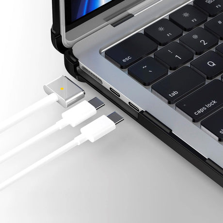 MacBook Air 13" M5/M4/M3/M2 (2026-2022) Tech-Protect SmartShell Pro Cover - Sort / Gennemsigtig