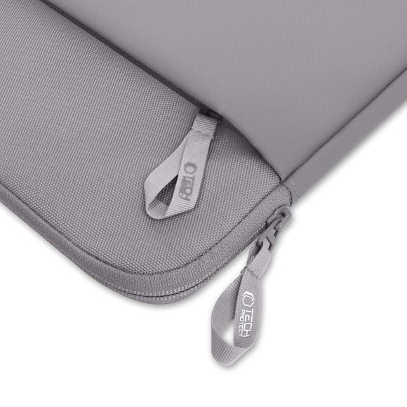 Tech-Protect MacBook / Laptop 13-14" Sleeve m. Foret Inderside & Lomme - Grå