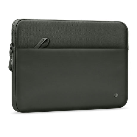 Tech-Protect MacBook / Laptop 15-16" Sleeve m. Foret Inderside & Lomme - Mørkegrøn