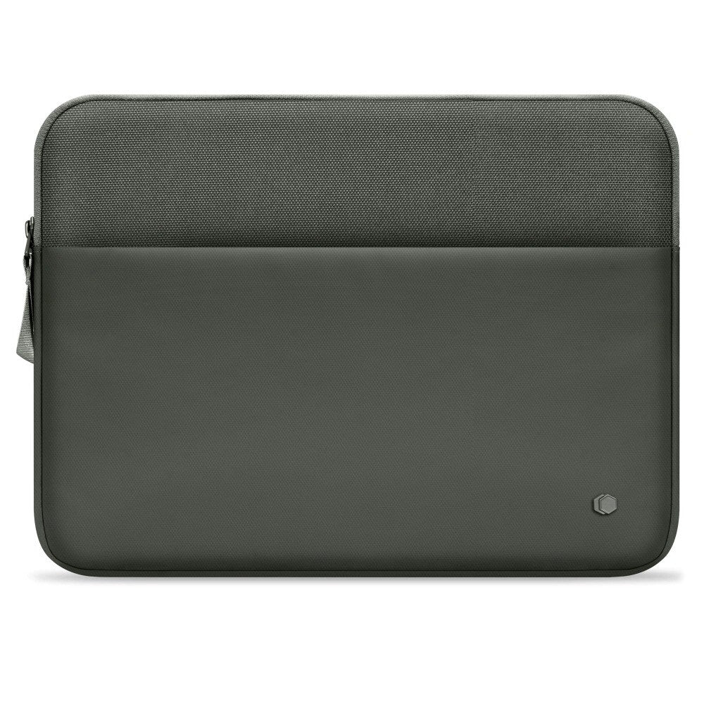 Tech-Protect MacBook / Laptop 15-16" Sleeve m. Foret Inderside & Lomme - Mørkegrøn