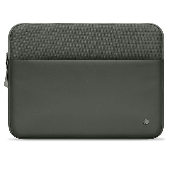 Tech-Protect MacBook / Laptop 15-16" Sleeve m. Foret Inderside & Lomme - Mørkegrøn