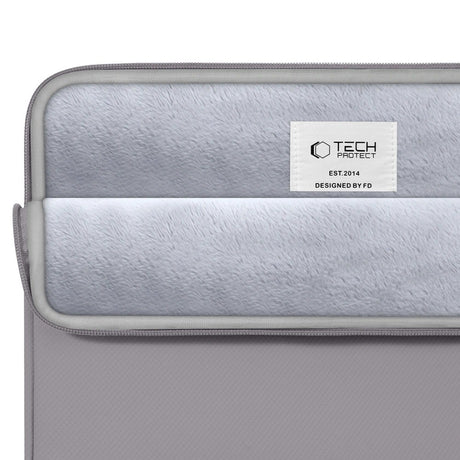 Tech-Protect MacBook / Laptop 15-16" Sleeve m. Foret Inderside & Lomme - Grå