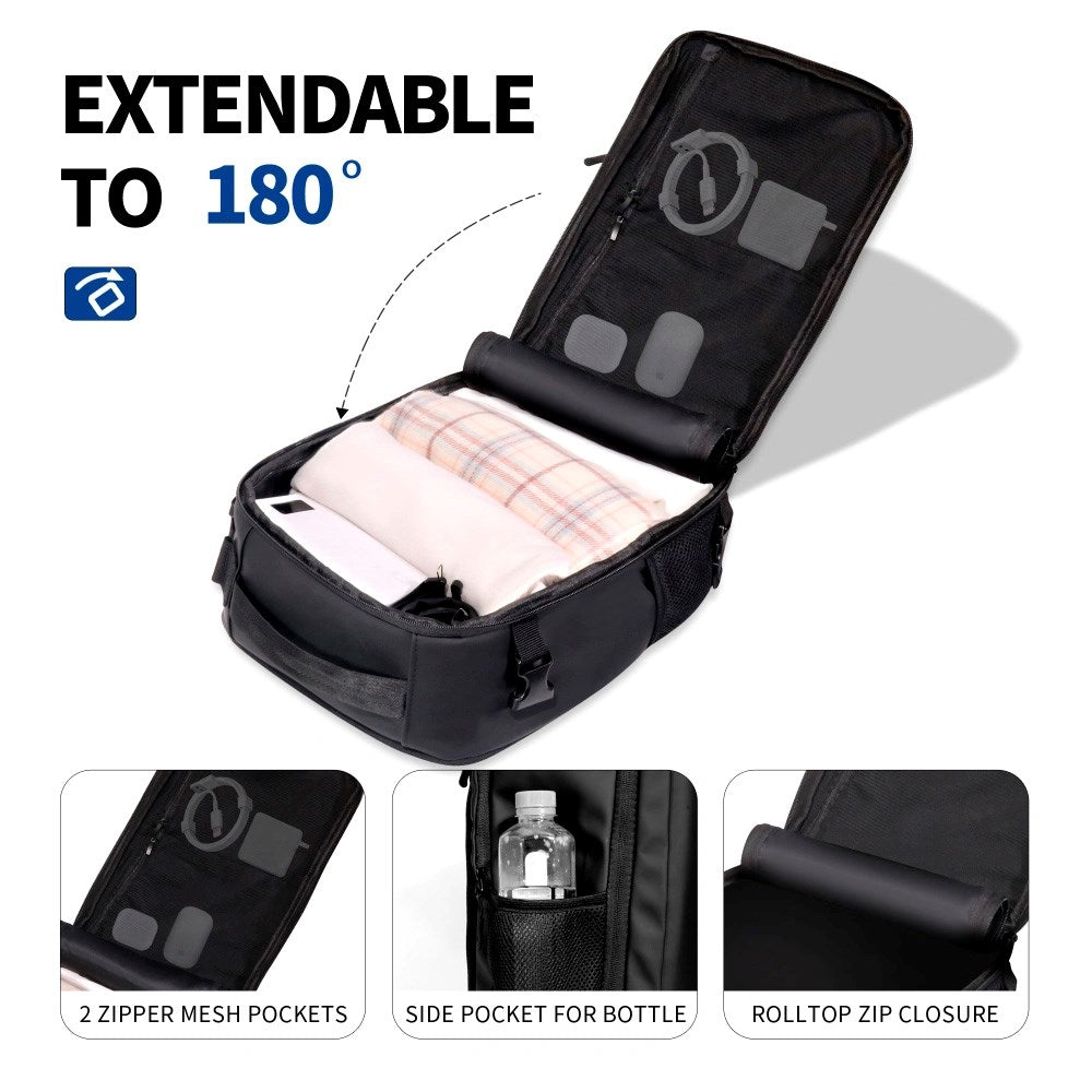 Tech-Protect Defender S50 Rejsetaske - 20L / 40 x 20 x 25 cm - Sort