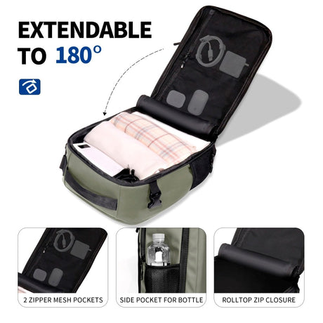 Tech-Protect Defender S50 Rejsetaske - 20L / 40 x 20 x 25 cm - Grøn
