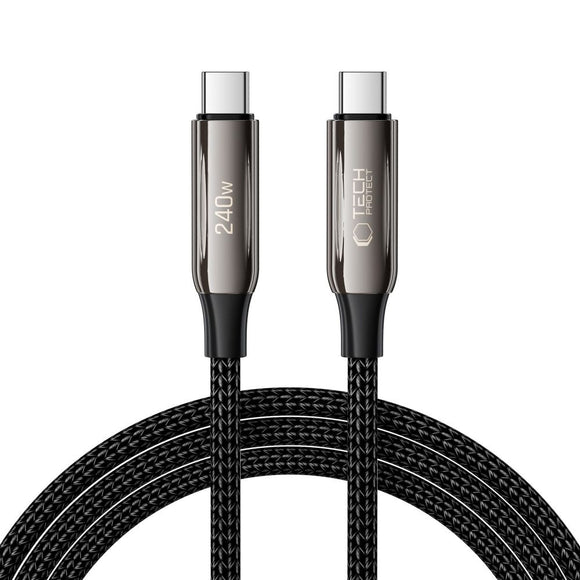 Tech-Protect Ultraboost UB10T PD 240W USB-C til USB-C Kabel 2m - Sort