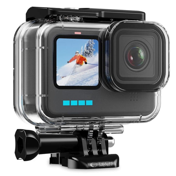 Tech-Protect GA200 Vandtæt Case GoPro Hero 9 / 10 / 11 / 12 / 13 - Gennemsigtig