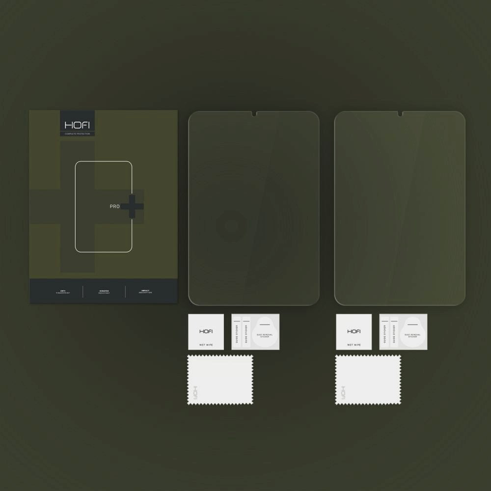 HOFI Glass Pro+ Skærmbeskyttelse 2-Pack til iPad Mini (2024 / 2021) - Gennemsigtig