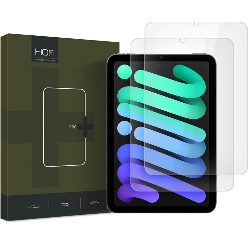 HOFI Glass Pro+ Skærmbeskyttelse 2-Pack til iPad Mini (2024 / 2021) - Gennemsigtig