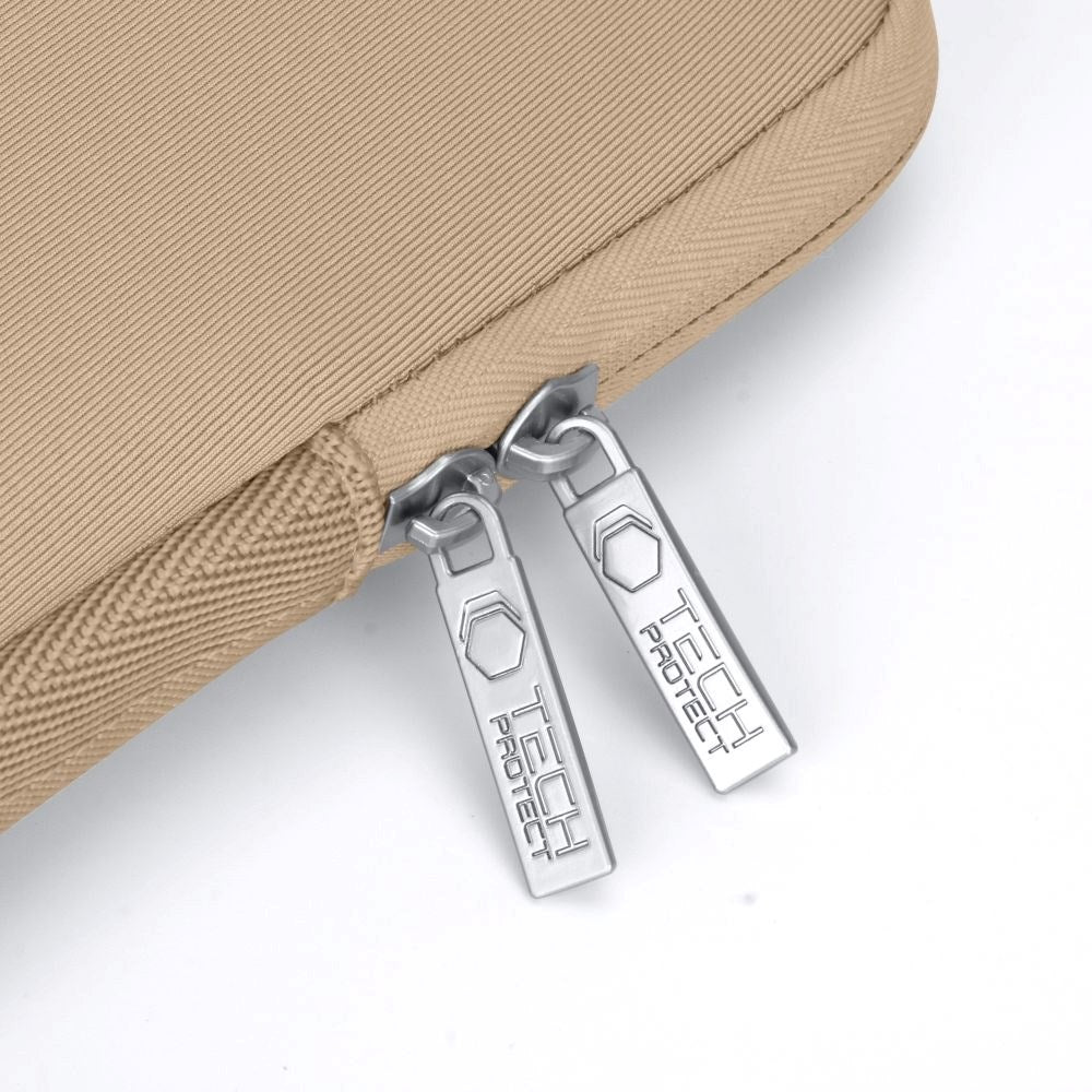 Tech-Protect Neoslim MacBook/Laptop 15-16" Sleeve m. Lille Taske - Beige