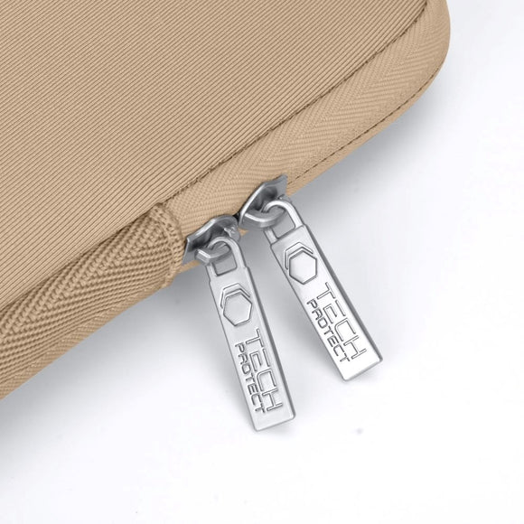 Tech-Protect Neoslim MacBook/Laptop 15-16" Sleeve m. Lille Taske - Beige