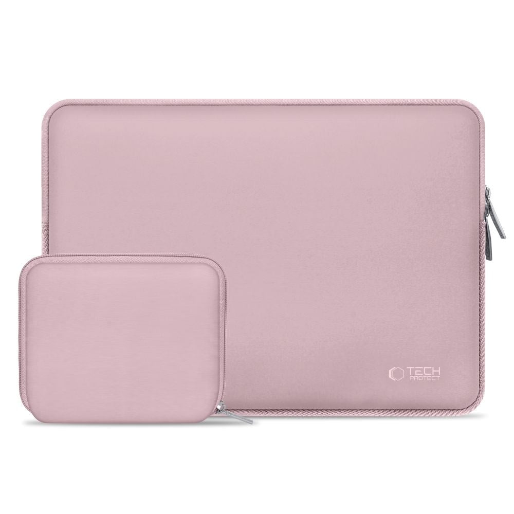 Tech-Protect Neoslim MacBook/Laptop 15-16" Sleeve m. Lille Taske - Lyserød