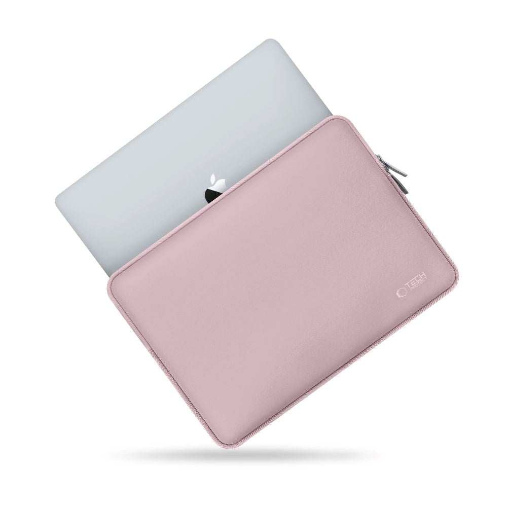 Tech-Protect Neoslim MacBook/Laptop 13-14" Sleeve m. Lille Taske - Lyserød
