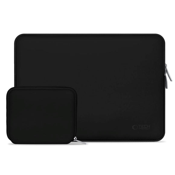 Tech-Protect Neoslim MacBook/Laptop 13-14" Sleeve m. Lille Taske - Sort