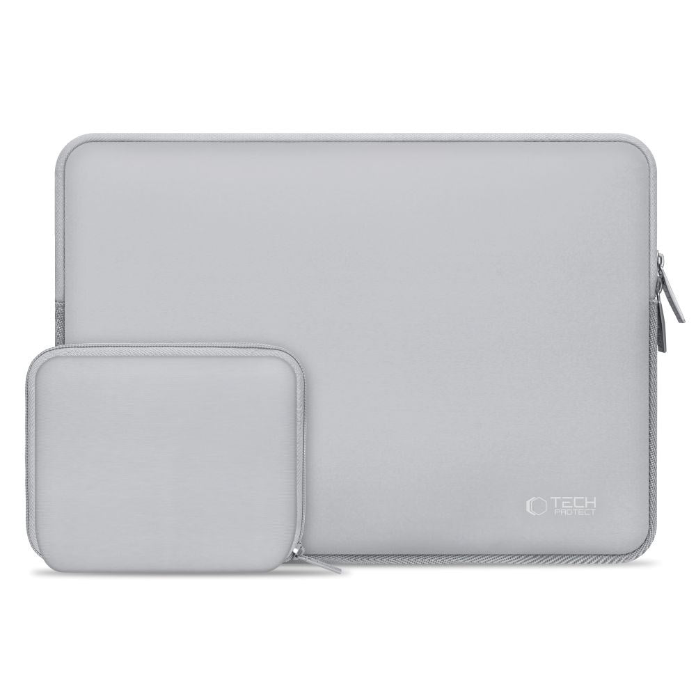 Tech-Protect Neoslim MacBook/Laptop 13-14" Sleeve m. Lille Taske - Grå
