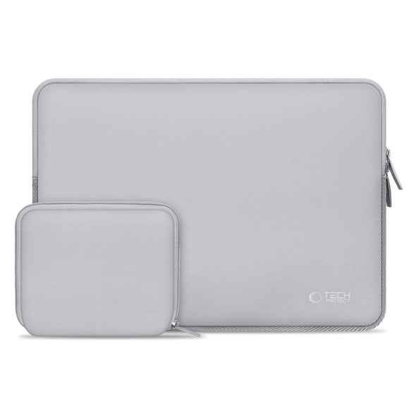 Tech-Protect Neoslim MacBook/Laptop 13-14" Sleeve m. Lille Taske - Grå