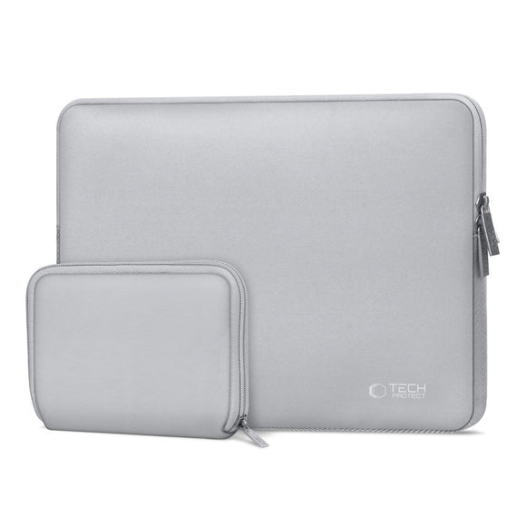 Tech-Protect Neoslim MacBook/Laptop 13-14" Sleeve m. Lille Taske - Grå