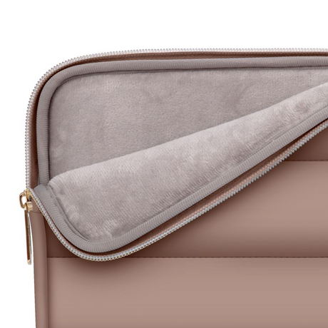 Tech-Protect Puffy MacBook / Laptop 15-16" Sleeve m. Lille Taske - Brun
