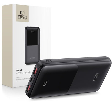 Tech-Protect Powerbank 10000mAh 22.5W - Sort