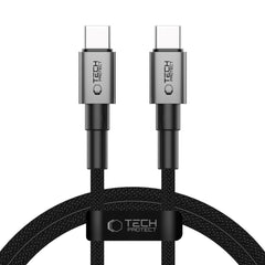Tech-Protect Ultraboost DNA PD 60W/3A USB-C til USB-C Kabel 1m - Sort / Mørkegrå