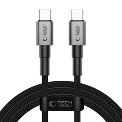 Tech-Protect Ultraboost DNA PD 60W/3A USB-C til USB-C Kabel 2m - Sort / Mørkegrå