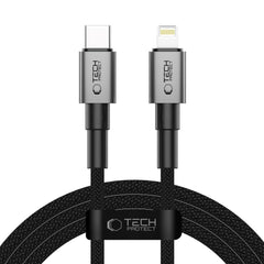 Tech-Protect Ultraboost DNA PD 27W/3A Lightning til USB-C Kabel 2m - Sort / Mørkegrå