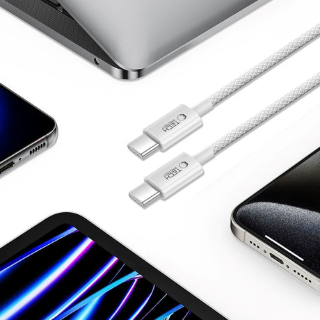 Tech-Protect Ultraboost Lite 60W / 3A USB-C til USB-C Kabel 1m - Grå