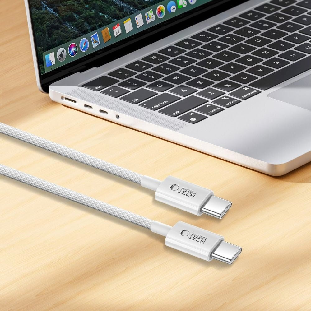 Tech-Protect Ultraboost Lite 60W / 3A USB-C til USB-C Kabel 1m - Grå