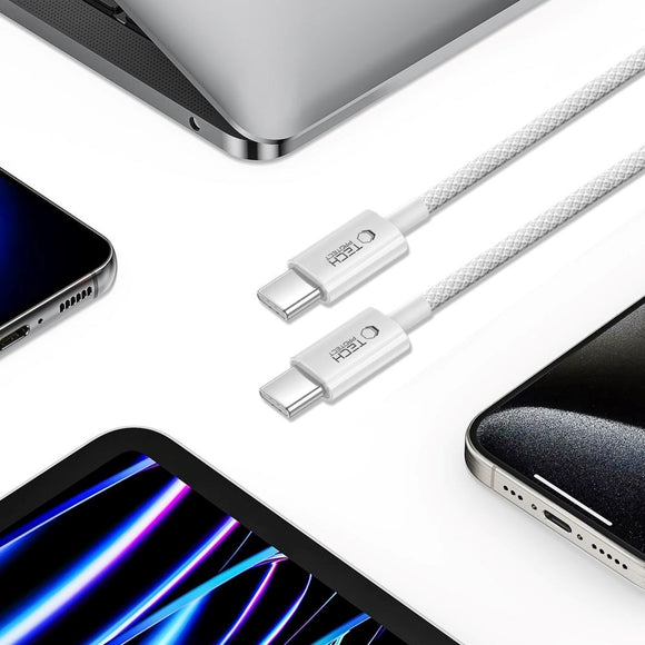 Tech-Protect Ultraboost Lite 60W / 3A USB-C til USB-C Kabel 2m - Grå