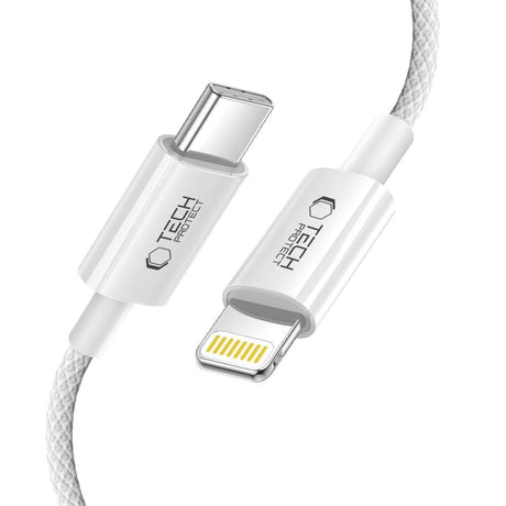 Tech-Protect Ultraboost Lite 27W / 3A Lightning til USB-C Kabel 1m - Grå