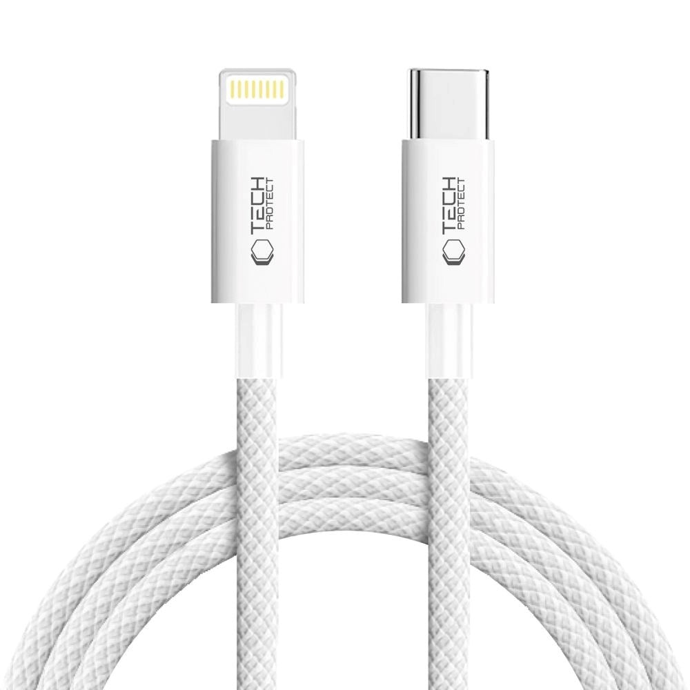 Tech-Protect Ultraboost Lite 27W / 3A Lightning til USB-C Kabel 2m - Grå