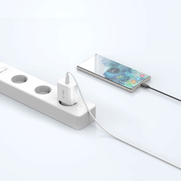 Tech-Protect Charger PD 20W USB-C Vægoplader - Hvid