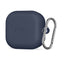 Samsung Galaxy Buds 4 / 4 Pro Tech-Protect Silikone Cover m. Karabinhage - Blå