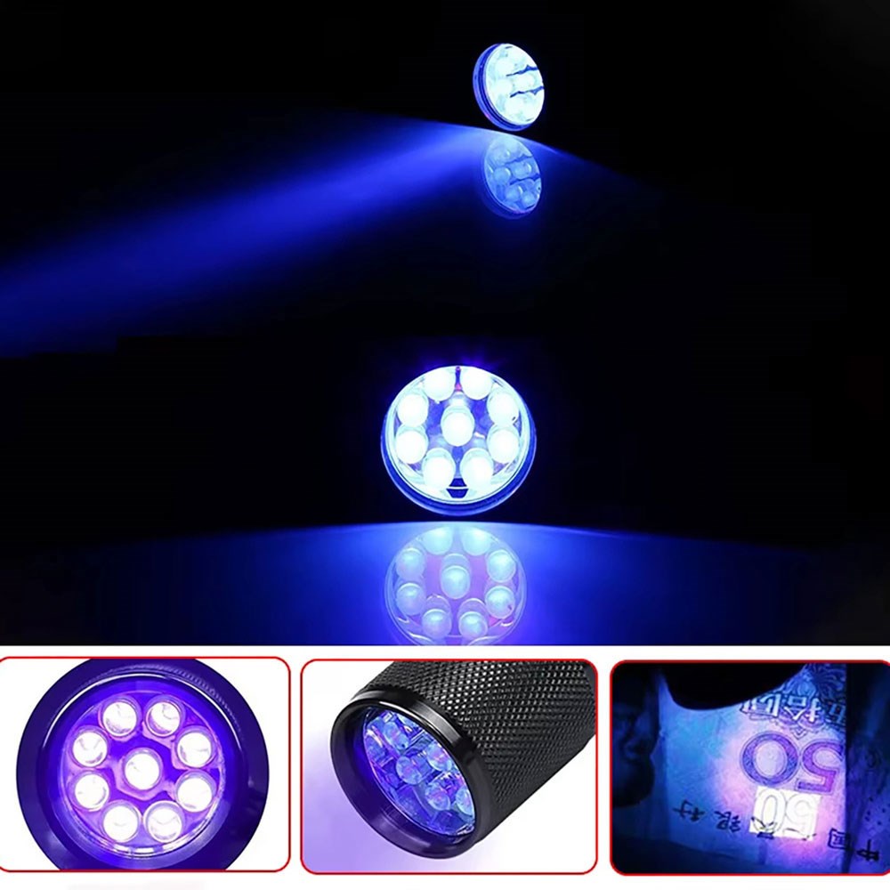 Wozinsky WLD-9L UV Lommelygte til Spordetektion - Sort