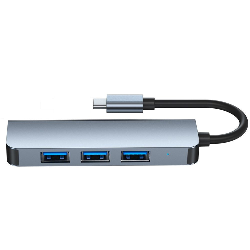 Tech-Protect 4in1 USB-C Multiport Hub - 4 x USB-A - Grå