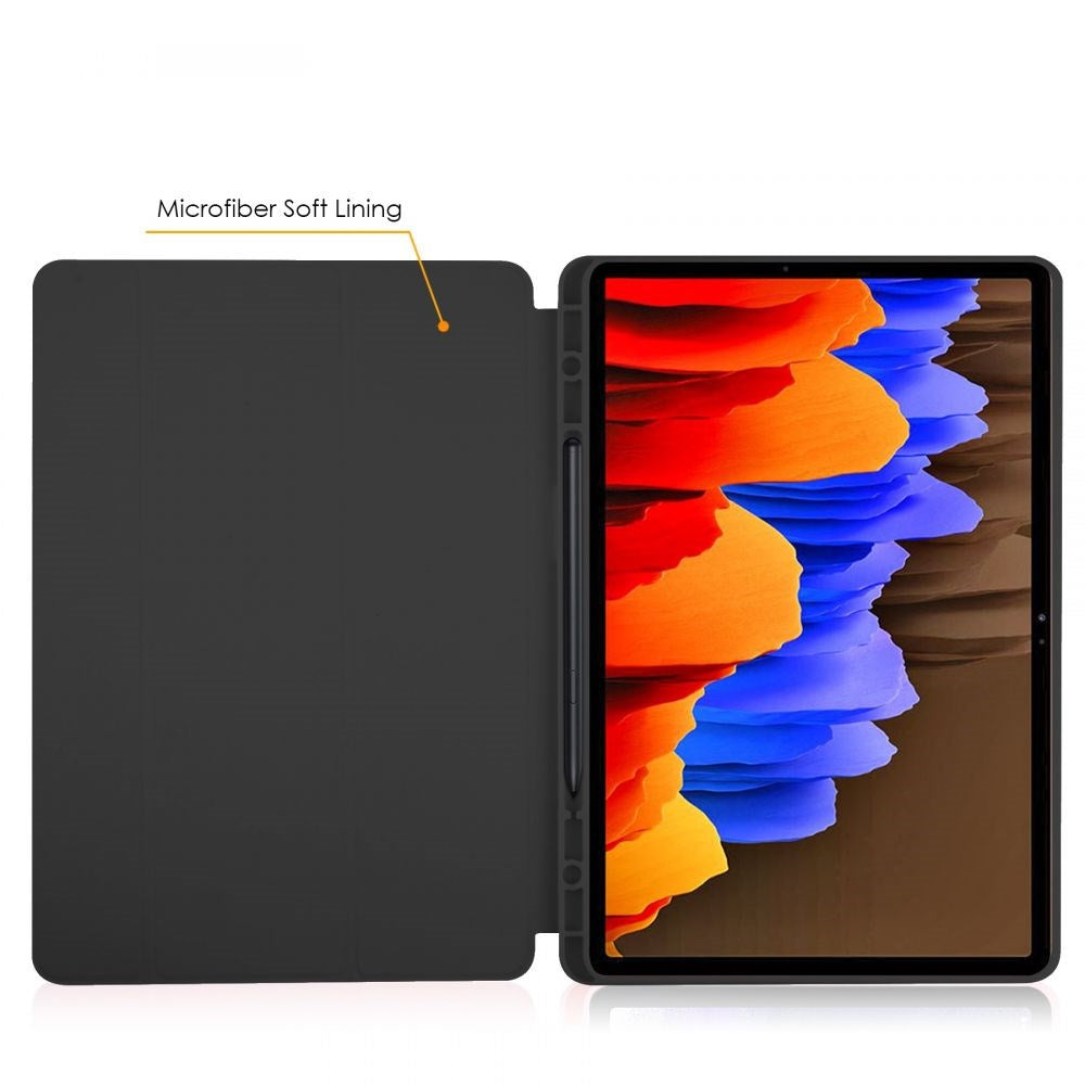 Samsung Galaxy Tab S7 FE Tech-Protect SC Cover m. Stylus Holder - Sort