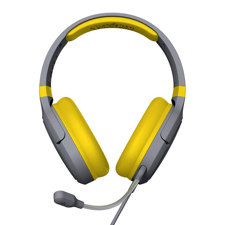 Pro G1 Over-Ear Gaming Headset m. Aftagelig Mikrofon - Pokémon Pikacu - Grå / Gul