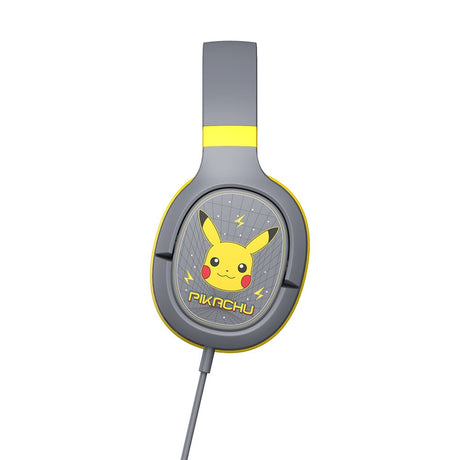 Pro G1 Over-Ear Gaming Headset m. Aftagelig Mikrofon - Pokémon Pikacu - Grå / Gul