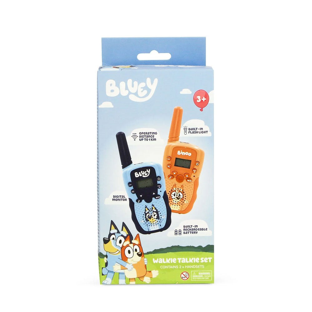 OTL BLUEY Digitalt Walkie Talkie Sæt - 2 stk - Blå / Orange