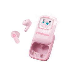 Jigglypuff OTL True Wireless In-Ear Headset m. Skub-Op Opladningsetui - Lyserød