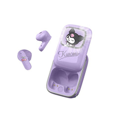 Kuromi OTL True Wireless In-Ear Headset m. Skub-Op Opladningsetui - Lilla