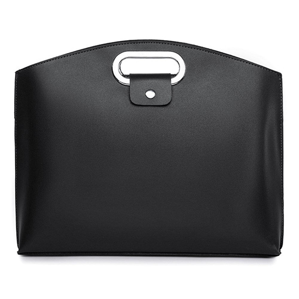 Kunstlæder MacBook / Laptop 13-14" Taske - 32 x 37.5 cm - Sort